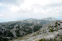 Le parc naturel du Biokovo en Croatie. Le sud du massif du Biokovo. Cliquer pour agrandir l'image.