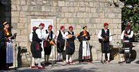 Le village de Čilipi en Croatie. Musiciens. Cliquer pour agrandir l'image.