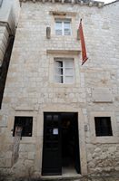 La ville close de Dubrovnik en Croatie. Quartier sud. Maison de Marin Držić. Cliquer pour agrandir l'image.