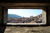 La ville close de Dubrovnik en Croatie. Quartier sud. Quartier sud vu depuis la tour Kalarinja. Cliquer pour agrandir l'image.