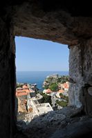 Fortificaciones del oeste vistas desde la fortaleza Minceta. Haga clic para ampliar la imagen.