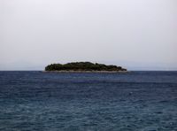 Het eilandje van Mrduja (auteur Djonny). Klikken om het beeld te vergroten.