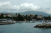 La ville d'Orebić, presqu'île de Pelješac en Croatie. Port d'Orebić. Cliquer pour agrandir l'image.
