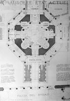 The plan of the cathedral of Split by Ernest Hébrard. Click to enlarge the image.