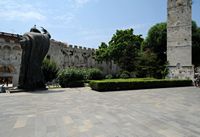 La pared del norte del palacio de Diocleciano a Split. Haga clic para ampliar la imagen.