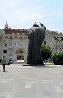 La vieille ville de Split en Croatie. La Porte d'Or du Palais de Dioclétien à Split. Cliquer pour agrandir l'image.