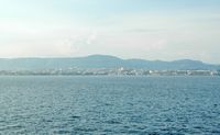 La ville de Split en Croatie. Split vue depuis le large. Cliquer pour agrandir l'image.