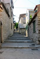 La ville de Split en Croatie. Un escalier dans le quartier de Veli Varos à Split (auteur Kaiser87). Cliquer pour agrandir l'image.