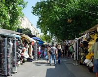 La ville de Split en Croatie. Le marché de Split (auteur Samuli Lintula). Cliquer pour agrandir l'image.
