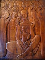Un bas-relief della cappella Santa-La Croix al Kastelet (autore Rosa Klein). Clicca per ingrandire l'immagine in Flickr (nuova unghia).