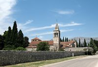 O mosteiro franciscano de Split (autor Kpmst7). Clicar para ampliar a imagem em Flickr (novo guia).