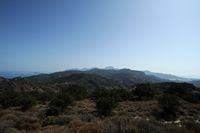 La province du Lassithi en Crète. Les massifs montagneux de l'est du département vus depuis Kalamafka. Cliquer pour agrandir l'image dans Adobe Stock (nouvel onglet).