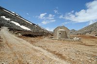 Le village de Zoniana en Crète. La chapelle Saint-Michel Archange. Cliquer pour agrandir l'image dans Adobe Stock (nouvel onglet).