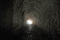 La nouvelle forteresse de la ville de Corfou. Le tunnel d'accès à la forteresse supérieure. Cliquer pour agrandir l'image dans Adobe Stock (nouvel onglet).