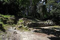 La presqu’île de Kanóni à Corfou. Ruines du temple d'Héra. Cliquer pour agrandir l'image dans Adobe Stock (nouvel onglet).