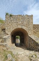 Le château Saint-Ange (Angelókastro) à Corfou. Le portail du château d'Angelokastro. Cliquer pour agrandir l'image dans Adobe Stock (nouvel onglet).