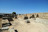 Le palais de Phaistos en Crète. La cour de l'est. Cliquer pour agrandir l'image dans Adobe Stock (nouvel onglet).