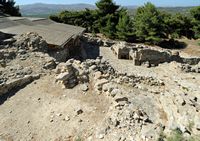 Le palais de Phaistos en Crète. Les vestiges du vieux palais. Cliquer pour agrandir l'image dans Adobe Stock (nouvel onglet).