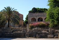 Ruines du temple d'Aphrodite à Rhodes. Cliquer pour agrandir l'image.