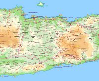 Le département d'Héraklion en Crète. La province d’Héraklion. Carte du département. Cliquer pour agrandir l'image.