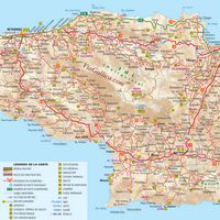 La province de Réthymnon en Crète. Carte de la province de Réthymnon. Cliquer pour agrandir l'image.