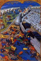 Siege of Rhodes in 1480. Click to enlarge the image.