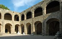 Arcades of the Hospital of the Knights in Rhodes. Click to enlarge the image.