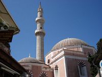 Moschee von Soliman Rhodos. Klicken, um das Bild zu vergrößern.