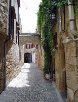 Fanourios street in Rhodes. Click to enlarge the image.