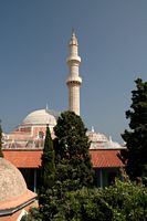 Moskee van Suleiman in Rhodos. Klikken om het beeld te vergroten.