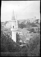 De Turkse wijk van Rhodos dat door Lucien Leroy omstreeks 1911 wordt gefotografeerd. Klikken om het beeld te vergroten.