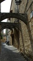 Straat Heilig Fanouriou in Rhodos. Klikken om het beeld te vergroten.