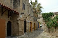 Ippodamou street in Rhodes. Click to enlarge the image.