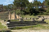 Temple dorique du site de Camiros à Rhodes. Cliquer pour agrandir l'image.