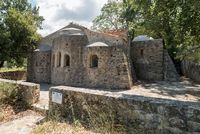 Le village d’Amari en Crète. L'église Notre-Dame Kéra d'Amari (auteur Géoparc du Psiloritis). Cliquer pour agrandir l'image.