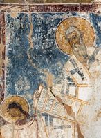 Le village d’Amari en Crète. Fresque de l'église Sainte-Anne (auteur Oaei1). Cliquer pour agrandir l'image.