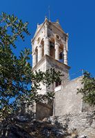 Le village d’Amari en Crète. La tour vénitienne d'Amari (auteur C. Messier). Cliquer pour agrandir l'image.