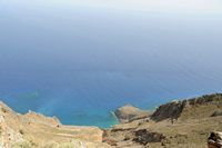 Le village d’Anopoli en Crète. La route d'Anopoli à Chora Sfakion. Cliquer pour agrandir l'image.