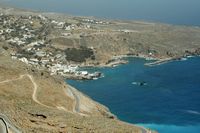 Le village d’Anopoli en Crète. La route d'Anopoli à Chora Sfakion. Cliquer pour agrandir l'image.