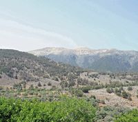 Le village d’Anopoli en Crète. Les gorges d'Aradaina. Cliquer pour agrandir l'image.