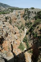 Le village d’Anopoli en Crète. Les gorges d'Aradaina. Cliquer pour agrandir l'image.