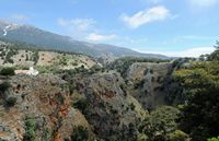 Le village d’Anopoli en Crète. Les gorges d'Aradaina. Cliquer pour agrandir l'image.