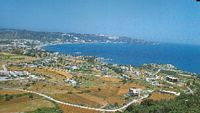 The village of Faliraki in Rhodes. Click to enlarge the image.