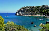 Anthony Quinn bay near the village of Faliraki in Rhodes. Click to enlarge the image.