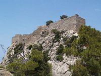 Château de Kastelos à Rhodes. Cliquer pour agrandir l'image.