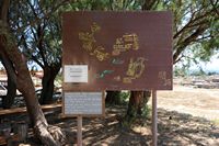 Le village de Malia en Crète. Plan du site. Cliquer pour agrandir l'image.