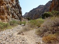 Le village de Palékastro en Crète. Les gorges de Chochlakiès (auteur Olaf Tausch). Cliquer pour agrandir l'image.