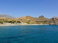 Le village de Plakias en Crète. La plage de Damnoni (auteur Olaf Tausch). Cliquer pour agrandir l'image.