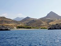 Le village de Plakias en Crète. La plage d'Ammoudi (auteur Olaf Tausch). Cliquer pour agrandir l'image.