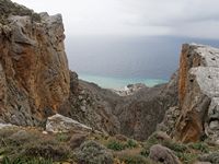 Le village de Pyrgos en Crète. Le village de Tris Ekklisies (auteur C. Messier). Cliquer pour agrandir l'image.